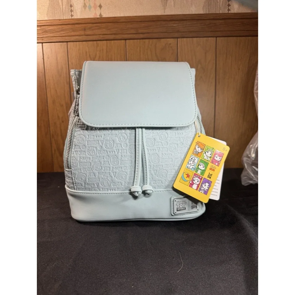 Loungefly Toy Story- Tiny Tan All-Over Print Drawstring Mini Backpack NWT‎